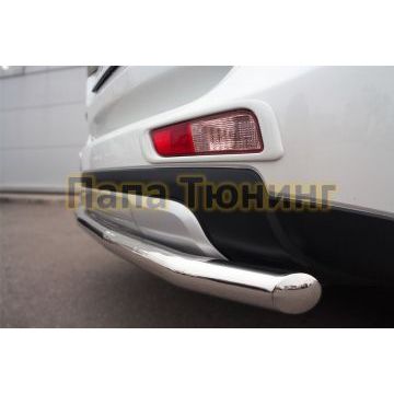 Защита заднего бампера d57 РусСталь для Mitsubishi Outlander 2014-2015
