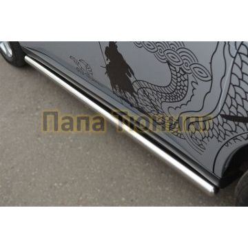 Пороги труба d57 вариант 3 РусСталь для Mitsubishi Outlander 2012-2014