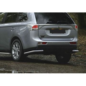 Защита задняя уголки 57 мм Rival для Mitsubishi Outlander 2012-2014