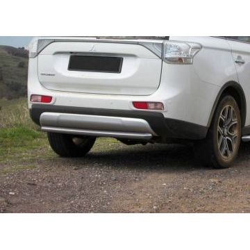 Защита заднего бампера 57 мм Rival для Mitsubishi Outlander 2012-2014