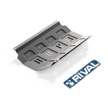 Защита радиатора алюминий 4 мм RIVAL для Mitsubishi L200, V - все 2006-2015/Mitsubishi Pajero Sport, V - все 2008-2016