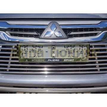Рамка номерного знака Mitsubishi Pajero Sport (комплект) ТСС для Любые