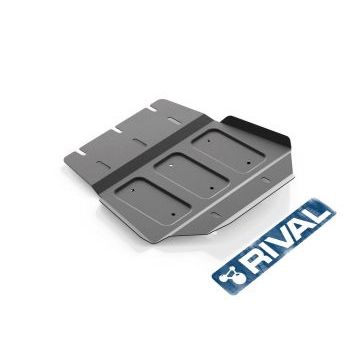 Защита РК алюминий 4 мм RIVAL для Mitsubishi L200, V - все 2006-2015/Mitsubishi Pajero Sport, V - все 2008-2016