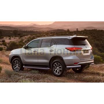Защита задняя уголки 76 мм ALFeco для Toyota Fortuner 2017-