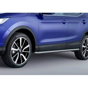 Защита штатных порогов 57 мм Rival для Nissan Qashqai 2014-