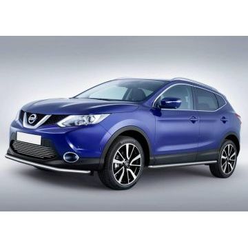 Защита штатных порогов 57 мм Rival для Nissan Qashqai 2014-