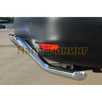 Защита заднего бампера d42 РусСталь для Nissan Qashqai 2014-2019