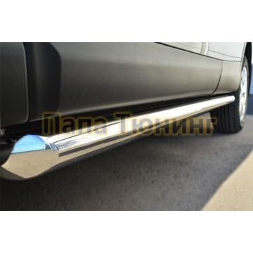 Пороги труба d57 вариант 1 РусСталь для Nissan Qashqai 2014-2019