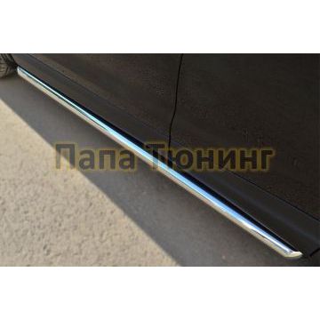 Пороги труба d57 вариант 1 РусСталь для Nissan Qashqai 2014-2019