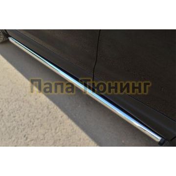 Пороги труба d57 вариант 2 РусСталь для Nissan Qashqai 2014-2019