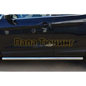 Пороги труба d57 вариант 3 РусСталь для Nissan Qashqai 2014-2019