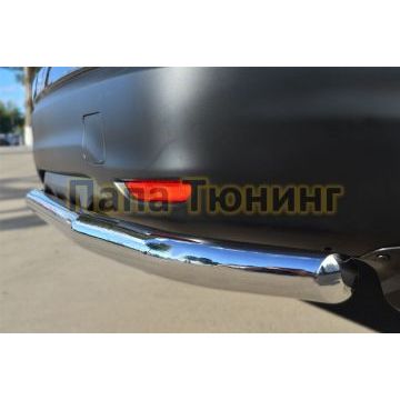 Защита заднего бампера d57 РусСталь для Nissan Qashqai 2014-2019