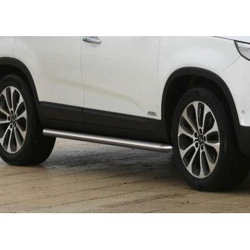 Защита штатных порогов 57 мм Rival для Kia Sorento 2012-