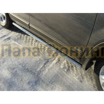 Пороги труба 60 мм ТСС для Kia Sorento 2012-2020