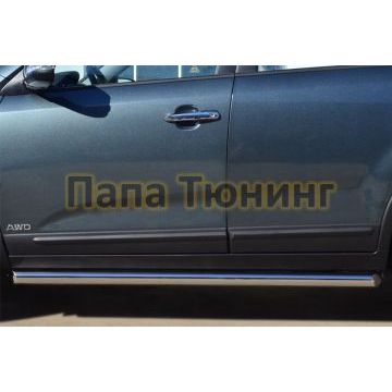 Пороги труба d57 вариант 1 РусСталь для Kia Sorento 2012-2020
