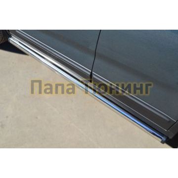 Пороги труба d57 вариант 2 РусСталь для Kia Sorento 2012-2020