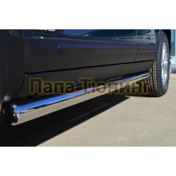 Пороги труба d57 вариант 3 РусСталь для Kia Sorento 2012-2020