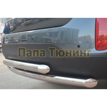 Защита заднего бампера двойная d57-d57 РусСталь для Kia Sorento 2012-