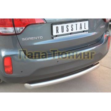 Защита заднего бампера d76 РусСталь для Kia Sorento 2012-