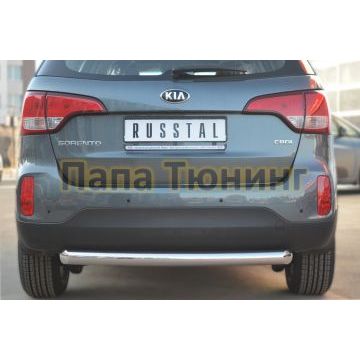 Защита заднего бампера d76 РусСталь для Kia Sorento 2012-
