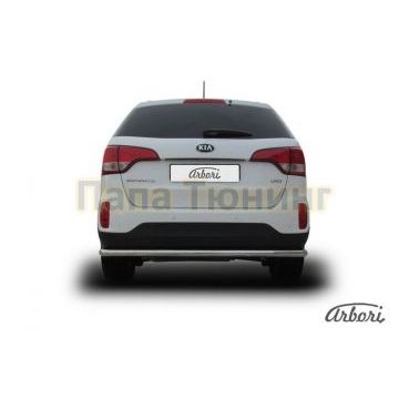 Защита заднего бампера 57 мм Slitkoff для Kia Sorento 2012-