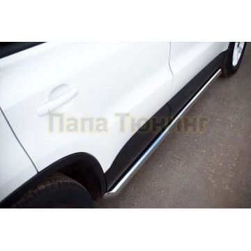 Пороги труба d57 вариант 1 РусСталь для Volkswagen Tiguan 2011-2016