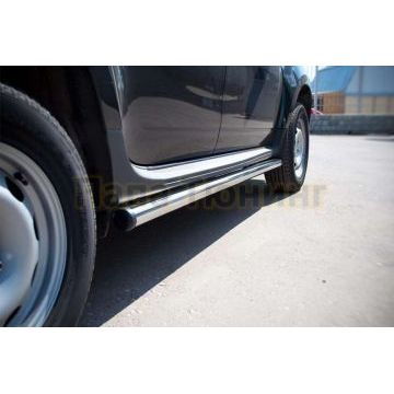 Пороги труба d57 вариант 2 РусСталь для Renault Duster 2011-2015