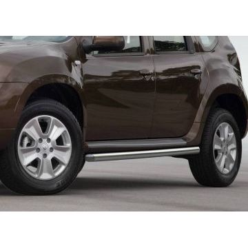 Защита штатных порогов 57 мм Rival для Nissan Terrano/Renault Duster 2011-