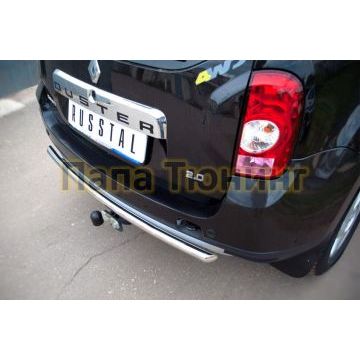 Защита заднего бампера d42 РусСталь для Renault Duster 2011-2015