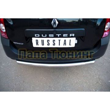 Защита заднего бампера d57 РусСталь для Renault Duster 2011-2015