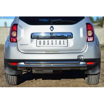 Защита заднего бампера двойная 42-d42 РусСталь для Renault Duster 2011-2015