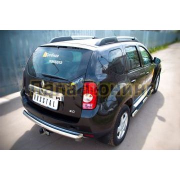 Защита заднего бампера d57 РусСталь для Renault Duster 2011-2015