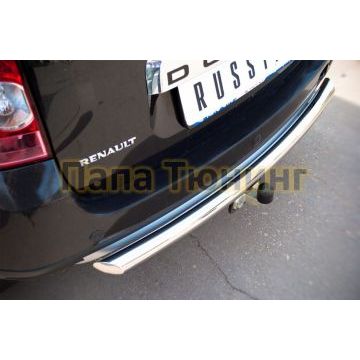 Защита заднего бампера d57 РусСталь для Renault Duster 2011-2015