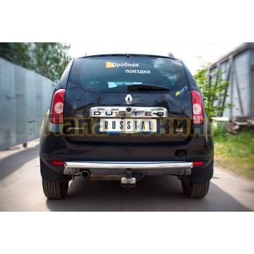 Защита заднего бампера d57 РусСталь для Renault Duster 2011-2015