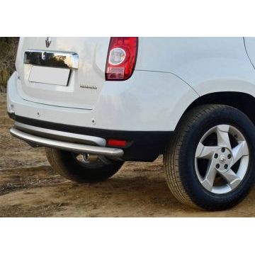 Защита заднего бампера 57 мм Rival для Renault Duster 2011-2015