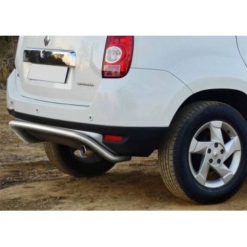 Защита заднего бампера скоба 57 мм Rival для Renault Duster 2011-2015
