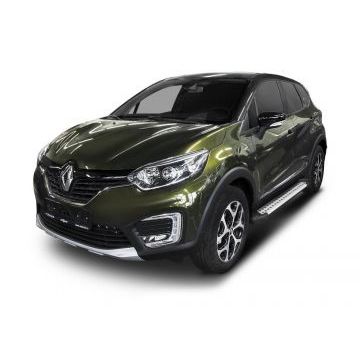 Пороги алюминиевые Rival BMW-Style для Renault Kaptur 2016-