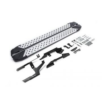 Пороги алюминиевые Rival Bmv Style V2 для Nissan Terrano 2014-/Renault Duster 2011-/Renault Kaptur 2020-/Renault Arkana 2019-