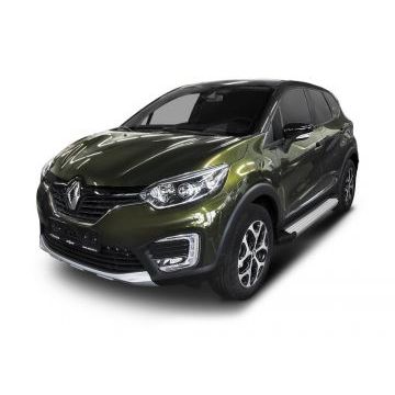 Пороги алюминиевые Rival Start для Renault Kaptur 2016-