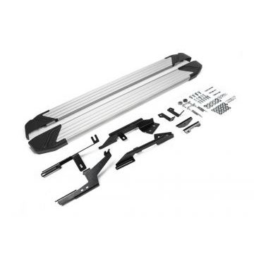 Пороги алюминиевые Rival Start для Renault Kaptur 2016-