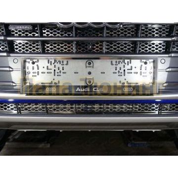 Рамка номерного знака Audi Q5 (комплект) ТСС для Любые Рамка номерного знака Audi Q5 (комплект) ТСС для Любые