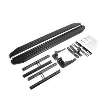 Пороги алюминиевые Rival Black-Premium для Chery Tiggo T11/Tiggo FL 2005-2016