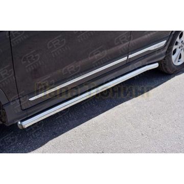 Пороги труба d57 вариант 3 РусСталь для Chery Tiggo 5 2014-