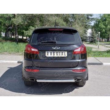 Защита заднего бампера d57 РусСталь для Chery Tiggo 5 2014-