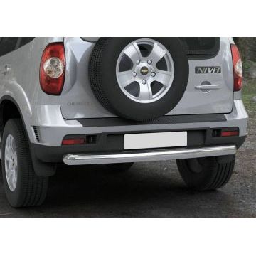 Защита заднего бампера 76 мм Rival для Chevrolet Niva 2009-