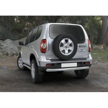 Защита заднего бампера 76 мм Rival для Chevrolet Niva 2009-