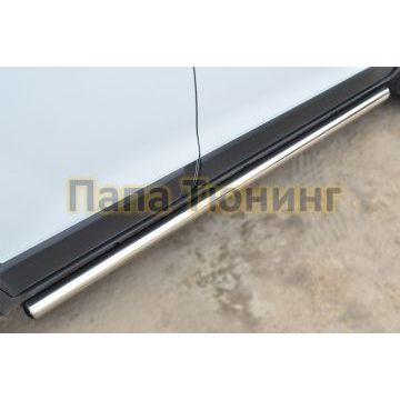 Пороги труба d76 вариант 3 РусСталь для Chevrolet Niva 2002-2008