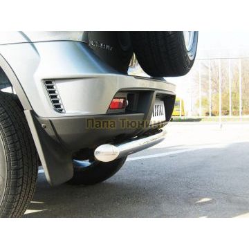 Защита заднего бампера d57 РусСталь для Chevrolet Niva 2009-