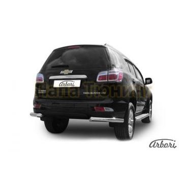 Защита задняя уголки 76 мм Slitkoff для Chevrolet TrailBlazer 2013-2016 Защита задняя уголки 76 мм Slitkoff для Chevrolet TrailBlazer 2013-2016