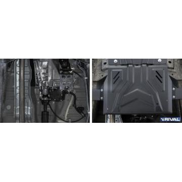 Защита РК Rival сталь 2 мм для Mitsubishi Pajero Sport, V - 3.0; 2.4d 2016-